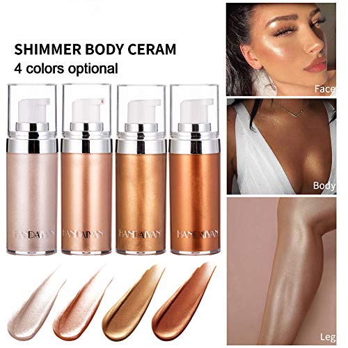 MEICOLY Liquid Body Bronzer, Highlight Makeup Luminizer Smooth Shine Shimmer ...