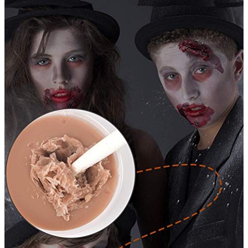 MEICOLY Scar Wax Kit Fake Modeling Wound Skin Wax(1.67Oz) Special Effects Bod...