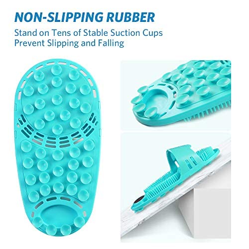 meidong Silicone Shower Foot Scrubber Personal Foot Massage and Cleaning, Non...