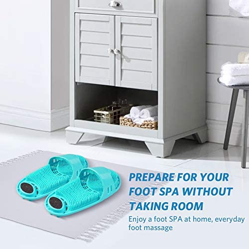 meidong Silicone Shower Foot Scrubber Personal Foot Massage and Cleaning, Non...
