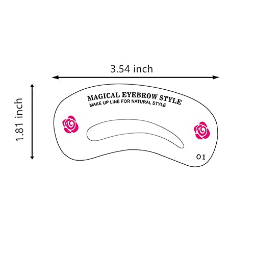 24 Eyebrow stencil , Meilala Eyebrow Shaper Kit ,Reusable Eyebrow Template Ey...