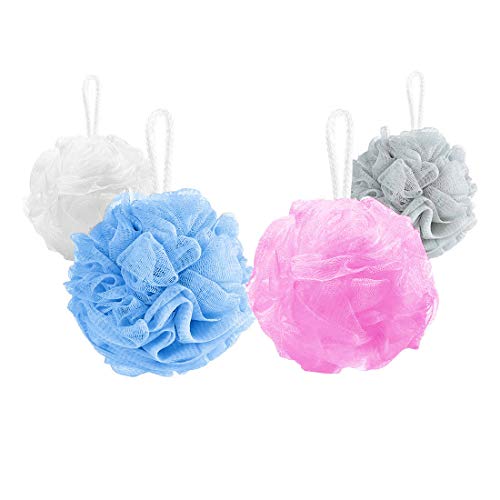 10 Pack of Bath Loofah Shower,Small Size Sponge Pouf Body Scrubber Exfoliator...