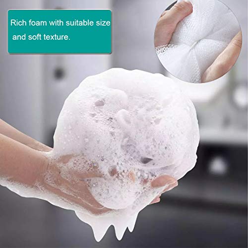 10 Pack of Bath Loofah Shower,Small Size Sponge Pouf Body Scrubber Exfoliator...