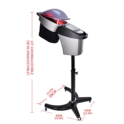 Professional Ozone Micro Mist Salon Styling Hair Steamer Hair Care Standing T...