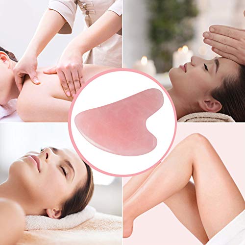 Gua Sha Tool, Natural Jade Stone Gua Sha Board - Ancient Chinese Technique, M...