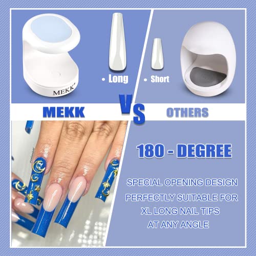 Mini UV LED Nail Lamp MEKK Nail Lamp Mini UV Light for Nails Mini UV Nail Lig...