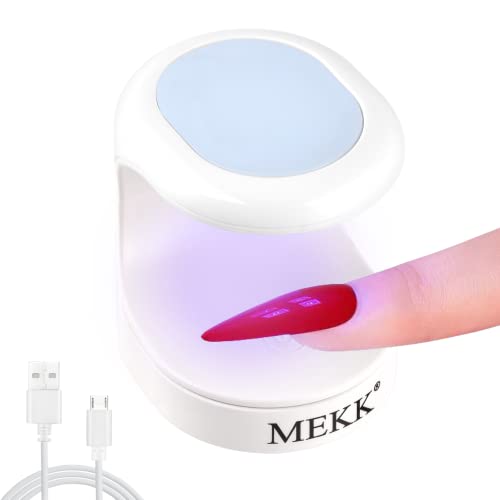 Mini UV LED Nail Lamp MEKK Nail Lamp Mini UV Light for Nails Mini UV Nail Lig...