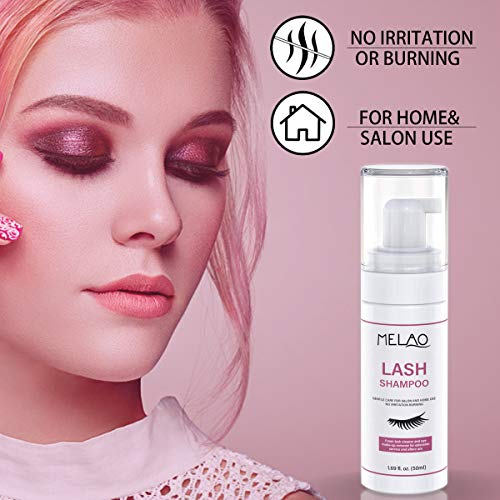Eyelash Extension Cleanser Eyelid Foaming Cleanser Lash Foam Shampoo for Exte...