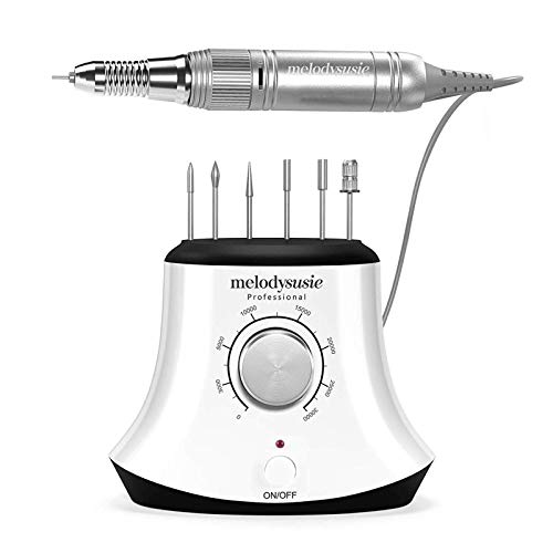 MelodySusie 30000 RPM Professional Nail Drill-Scarlet, High Speed, Low Heat, ...