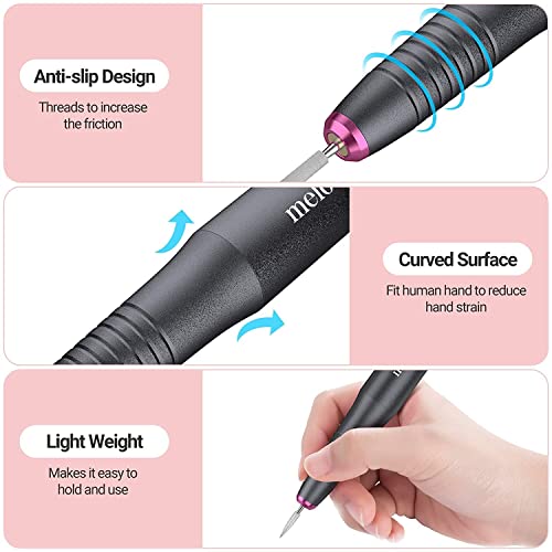 MelodySusie Electric Nail Drill, Portable Electric Nail Drill Machine for Acr...