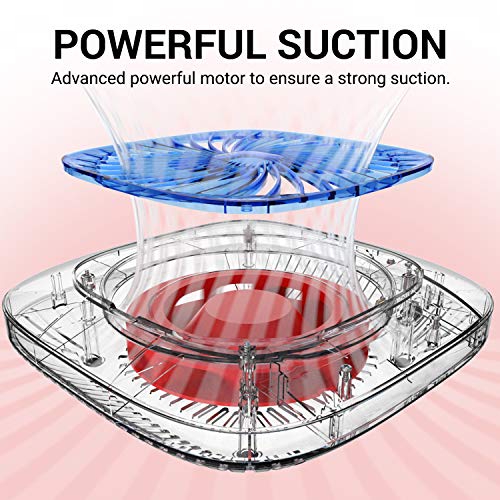 MelodySusie Nail Dust Collector with Reusable Filter, Powerful Nail Vacuum Fa...