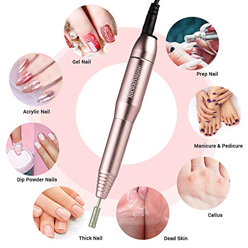 MelodySusie Portable Electric Nail Drill, Compact Efile Electrical Profession...