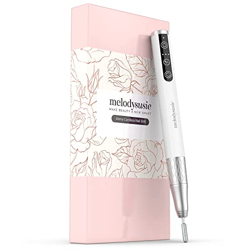 MelodySusie Professional Cordless Nail Drill, Portable Rechargeable Electric ...