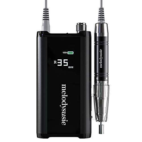 MelodySusie Professional Rechargeable Nail Drill Machine 35000 RPM, Portable ...