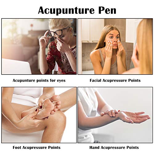 Acupuncture Pen, Stainless Steel Deep Tissue Massage Tool- Manual Acupuncture...