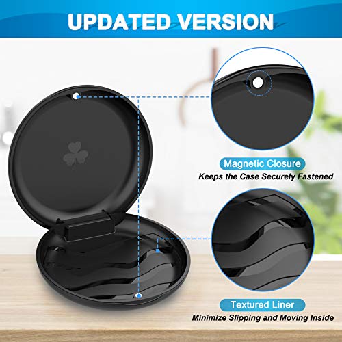 Aligner and Retainer Case with Special Magnetic Closure and 3-leaf Clover Des...