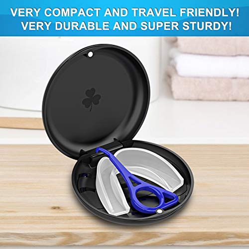 Aligner and Retainer Case with Special Magnetic Closure and 3-leaf Clover Des...