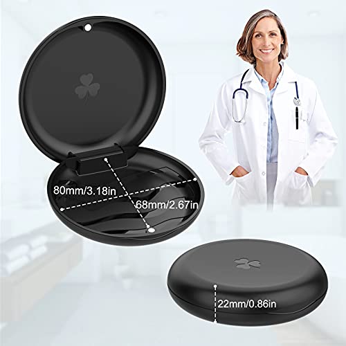 Aligner and Retainer Case with Special Magnetic Closure and 3-leaf Clover Des...