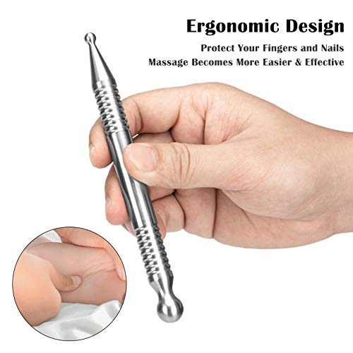 Manual Acupuncture Pen, Stainless Steel Massage Pen- Deep Tissue Massage Tool...