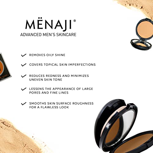 Menaji HDPV Anti-Shine Powder | Anti-Shine Face Make-Up for Men | High-Defini...