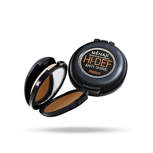 Menaji HDPV Anti-Shine Powder | Anti-Shine Face Make-Up for Men | High-Defini...