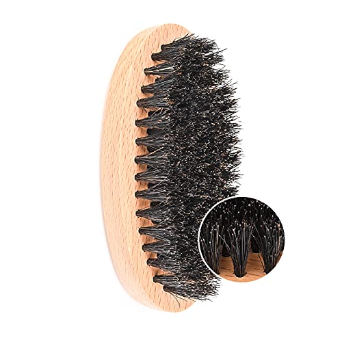 Menesia Beard Brush and Comb set, Boar Bristle Hair Beard Brush Kit with Smal...