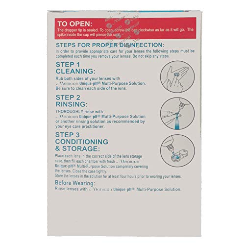 Menicon Unique pH Multi-Purpose Saline Solution Travel Pack 2.5 Oz and DMV Sc...