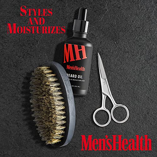 Men's Health Beard Grooming Gift Set- Facial Hair Care Kit with Beard Oil, Be...