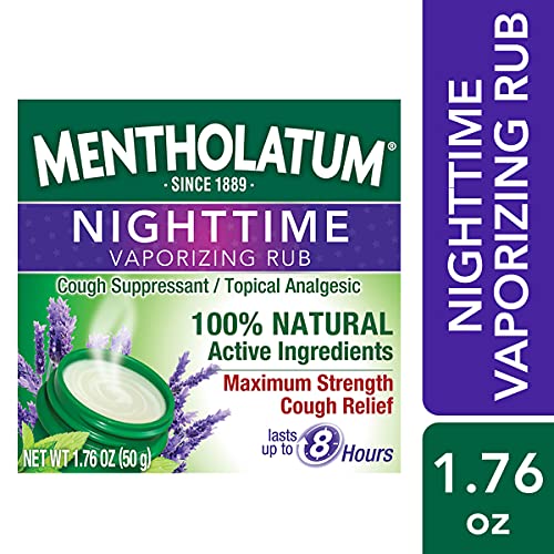 Mentholatum Nighttime Vaporizing Rub with soothing Lavender essence, 1.76 oz....
