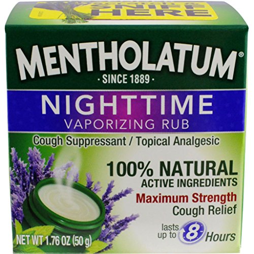 Mentholatum Nighttime Vaporizing Rub with soothing Lavender essence, 1.76 oz....