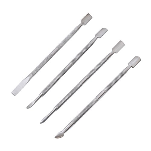 Meolin 4Pcs Nail Cuticle Pusher Spoon Nail Cleaner Manicure and Pedicure Tool...