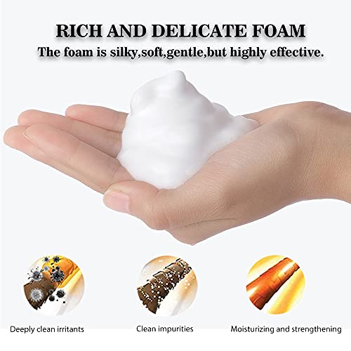 Eyelash Extension Shampoo 50 ml + Brush - Eyelid Foaming Cleanser - Sensitive...