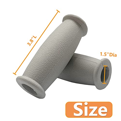 Crutch Solid Hand Grip, Replacement Medical Drive Cane Crutch Handgrips, 2 Pc...