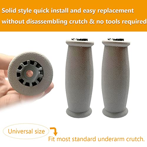 Crutch Solid Hand Grips Kits, Replacement Cushion Handles Medical Drive Cane ...