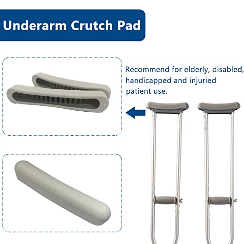 Underarm Crutch Pad, Replacement Medical Cane Cushion Tops, Comfort Foam Slip...