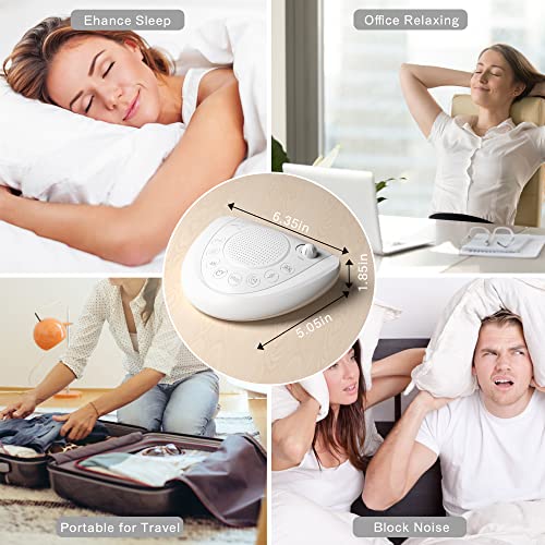 Mesqool 24 Non Looping Natural Sound Machine | White Noise Machine | Portable...