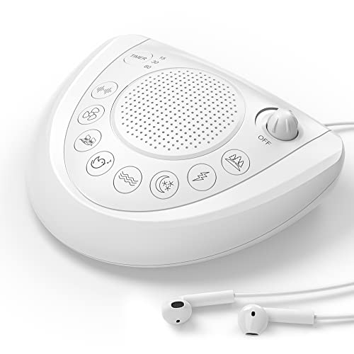 Mesqool 24 Non Looping Natural Sound Machine | White Noise Machine | Portable...