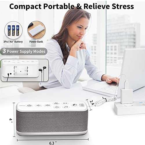 White Noise Machine for Sleeping Baby Adults Kid,Portable Sound Machine,42 Na...