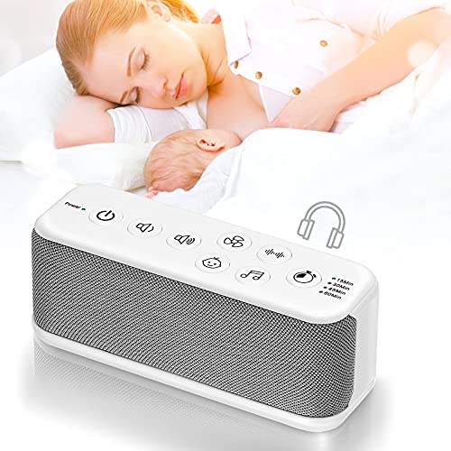 White Noise Machine for Sleeping Baby Adults Kid,Portable Sound Machine,42 Na...