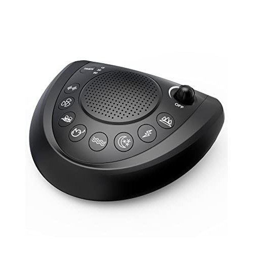 White Noise Machine – Portable Sound Machine Sleep Therapy with 24 Non Loopin...