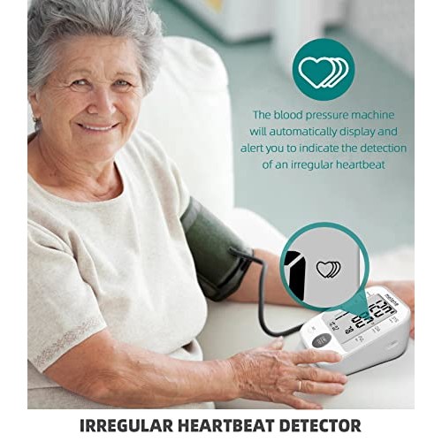 Metene Blood Pressure Monitor Upper Arm BP Cuff Machine, Automatic High Blood...