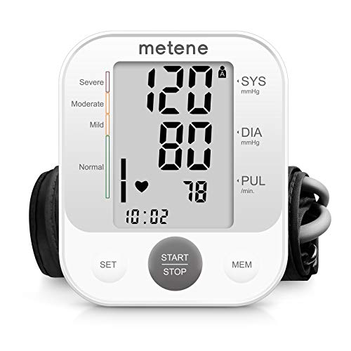 Metene Blood Pressure Monitor Upper Arm BP Cuff Machine, Automatic High Blood...