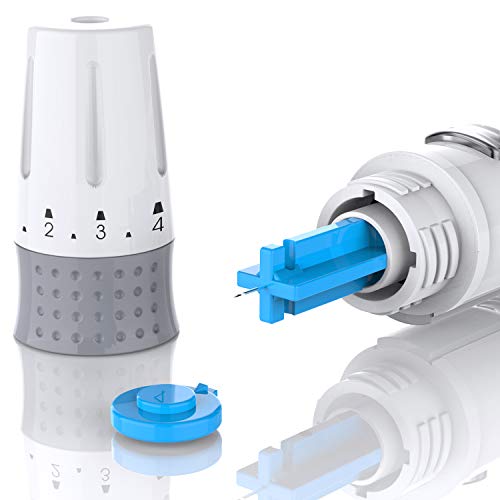 Metene Lancing Device for Diabetes Testing, Adjustable Finger Pricker for Blo...