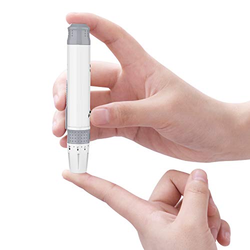 Metene Lancing Device for Diabetes Testing, Adjustable Finger Pricker for Blo...