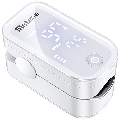 Metene Pulse Oximeter Fingertip, Blood Oxygen Saturation Monitor with Accurat...
