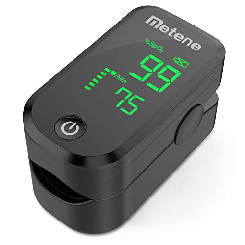Metene Pulse Oximeter Fingertip, Blood Oxygen Saturation Monitor with Accurat...