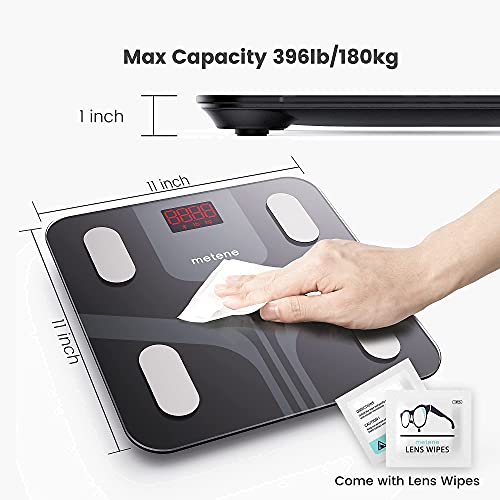 Metene Smart Scale for Body Weight, Digital Bathroom Weight Scale with Smartp...