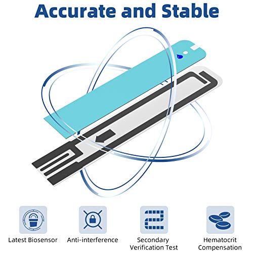 Metene TD-4116 Blood Glucose Test Strips, 100 Count Blood Sugar Test Strips f...