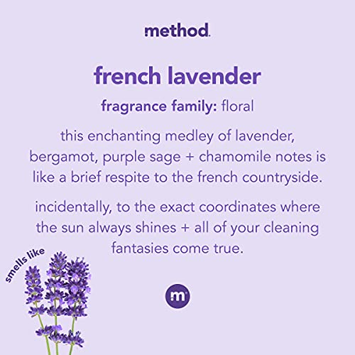Method Foaming Hand Soap, French Lavender, 10 oz, 6 pack, Packaging May Vary