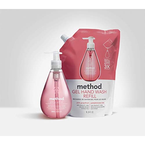 Method Gel Hand Soap Refill, Waterfall, 34 oz, 6 pack, Packaging May Vary